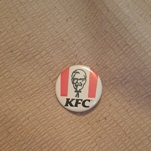 KFC Logo Button Pin - Red & White